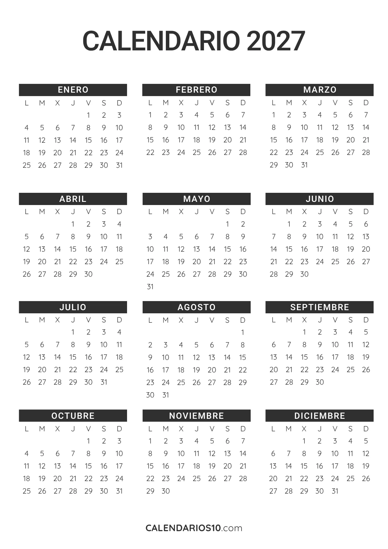 calendario-2027-minimalista-imprimir
