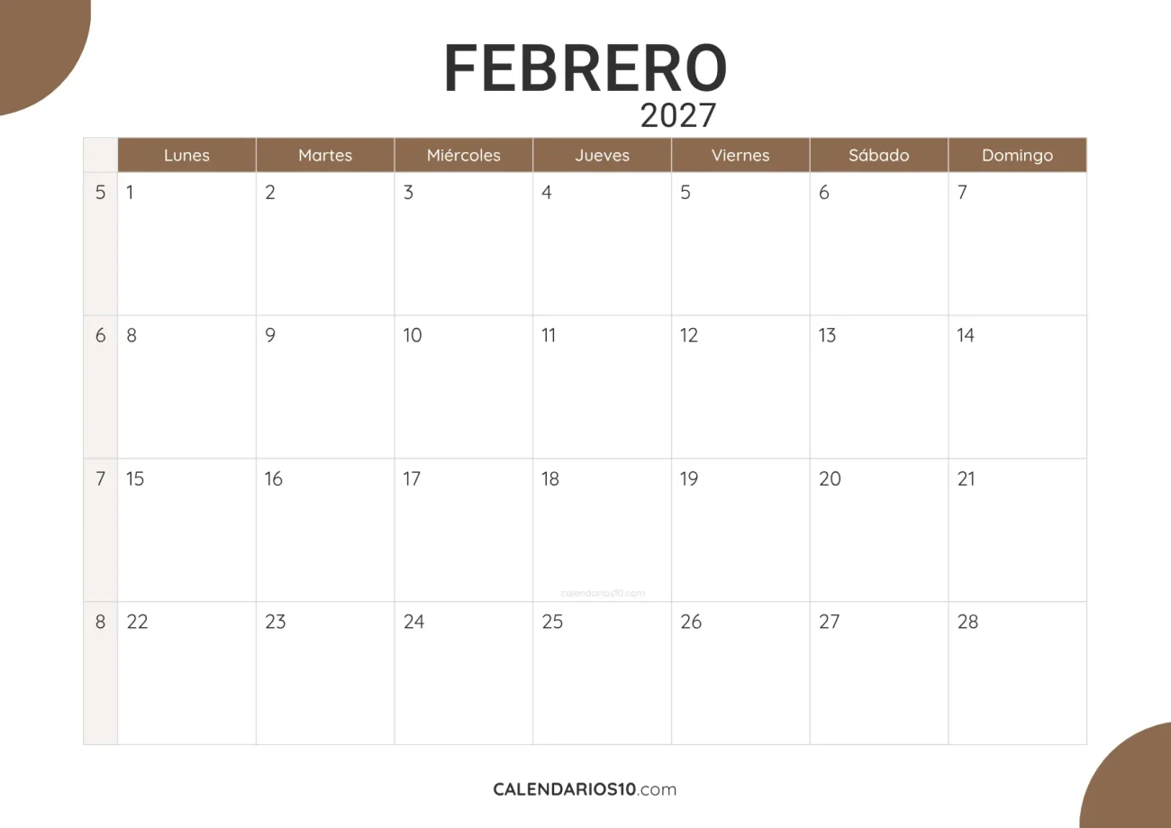 calendario-febrero-2027-natural-horizontal