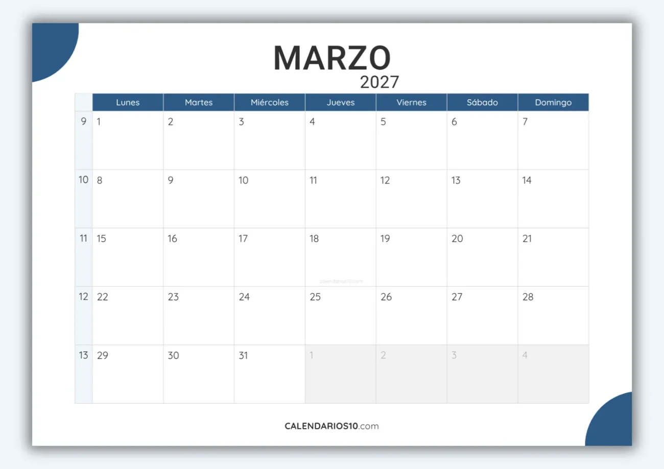 calendario-marzo-2027-mensual-imprimible