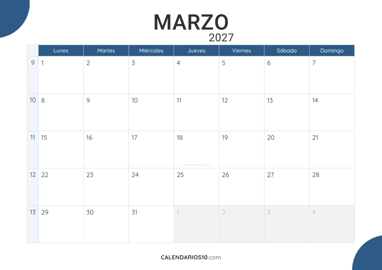 calendario-marzo-2027-profesional-descargable